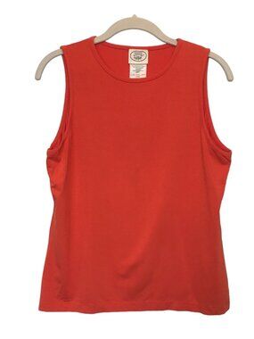 Laura Ashley Women's Sleeveless Top in Orange - Size Large